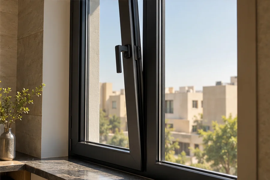 تصوّر توضيحي — الشبابيك والأعمال الألوميتال — تصميم 4