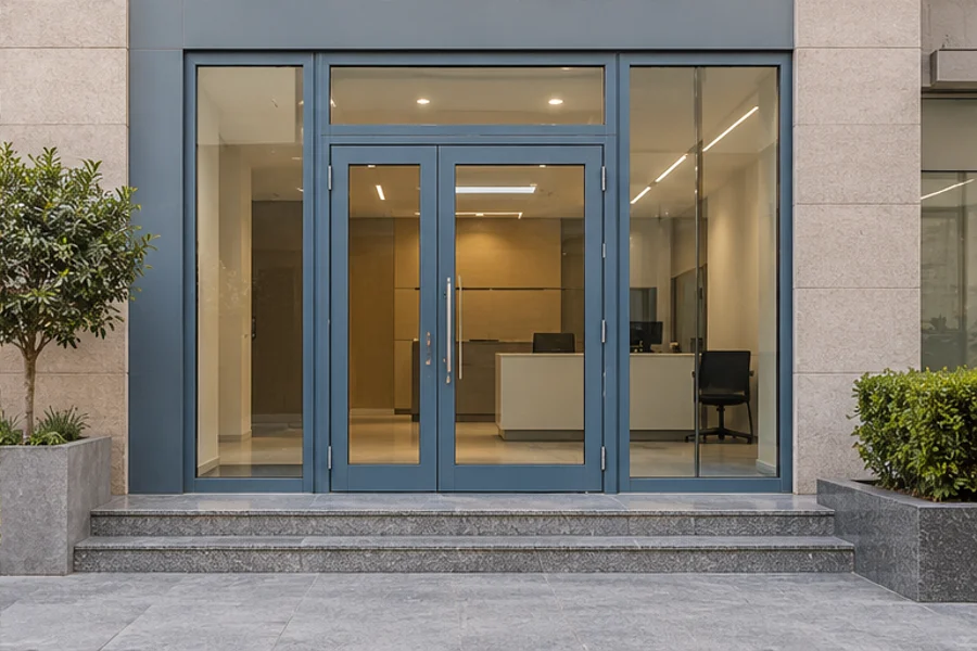 تصوّر توضيحي — واجهات ألوميتال وزجاج — تصميم 4